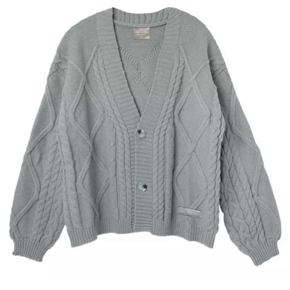 Taylor Swift Sweaters - TAYLOR SWIFT TORTURED POETS DEPARTMENT CARDIGAN SWEATER GREEN MEDIUM/LARGE